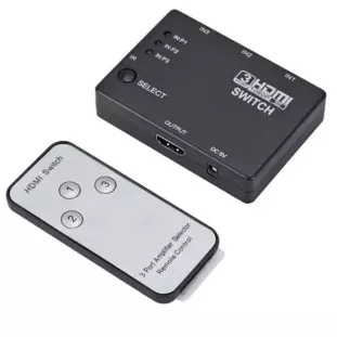 Switch HDMI 3 Portas com Controle Remoto KP-3464 - Knup 