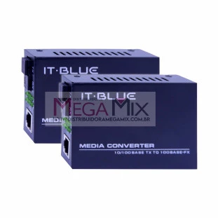 Conversor Óptico para RJ45 100MBPS LE-4142 - It-Blue