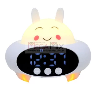 Relógio Despertador de Mesa com Bluetooth (Coelho) ON-LM304 - Onistek