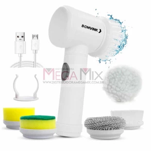 Mini Escova de Limpeza Giratória Elétrica BOM-7360 - Bomvink