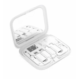 Kit 9 em 1 Cabo Tipo C com Adaptadores Iphone/V8/USB + Porta Cartões KD-102 - Kaidi