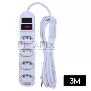 Filtro de Linha 4 Tomadas Bivolt 3M SL7634 - Knup