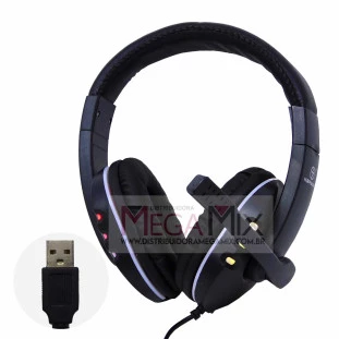 Fone de Ouvido Headset Gamer USB KA-9007 - Kapbom