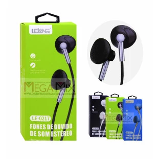 Fone de Ouvido com Microfone LE-0217 - Lelong 