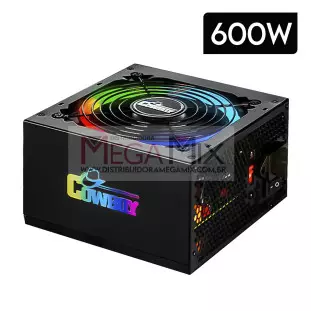 Fonte Real ATX RGB 600W KP-535RGB - Knup
