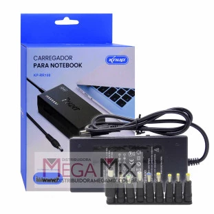 Fonte Carregador para Notebook Universal Bivolt 120W KP-RR100 - Knup