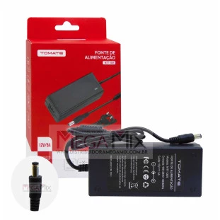 Fonte de Alimentação 12V 5A MTT-1205 - Tomate