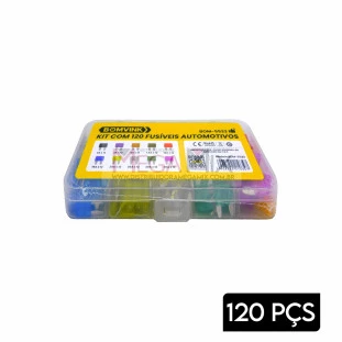 Kit Fusível Automotivo com 120un BOM-5533 - Bomvink