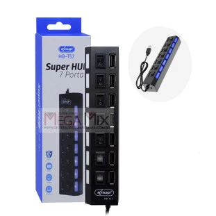  Hub USB 2.0 7 Portas HB-T57 - Knup