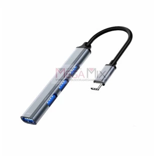 Hub 4 em 1 Tipo C para 4 Portas USB KA-1221 - Kapbom