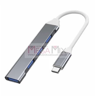 Hub Tipo C 4 em 1 para USB 2.0/USB 3.0 KP-HB504 - Knup