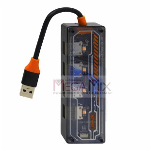 Hub USB 3.0 4 Portas + Tipo C KP-HB506 - Knup