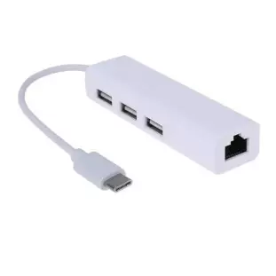Hub Tipo C 3 Portas USB 3.1 e RJ45 Para MAC LE-5575 - It-Blue