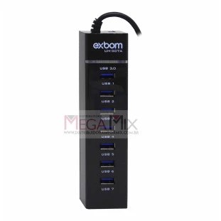 Hub USB 3.0 7 Portas UH-307A - Exbom