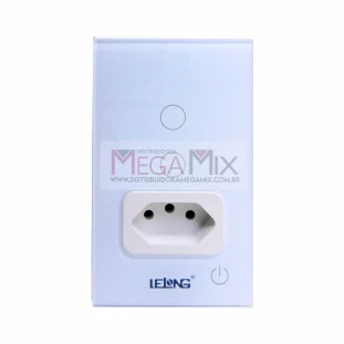 Interruptor (2 Botões) Tomada Inteligente LE-5305 - Lelong