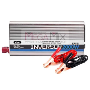 Inversor de Potência 24Vdc 110V 2000W KP-551 - Knup