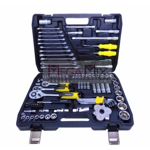 Kit Jogo de Chave Catraca e Soquete 124 Peças  BOM-3911 - Bomvink