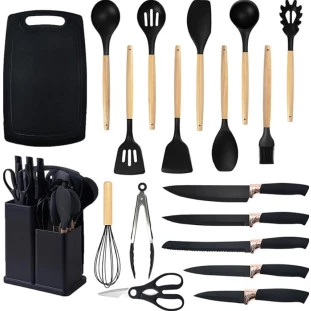 Kit Utensílios de Silicone para Cozinha 19 Peças LCC-2337 - Luatek 