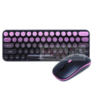 Kit Teclado e Mouse sem Fio KA-668 E - Kapbom