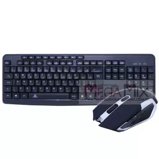 Kit Teclado e Mouse sem Fio KA-668 B - Kapbom
