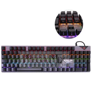 Teclado Gamer Mecânico USB RGB KP-TE151 - Knup