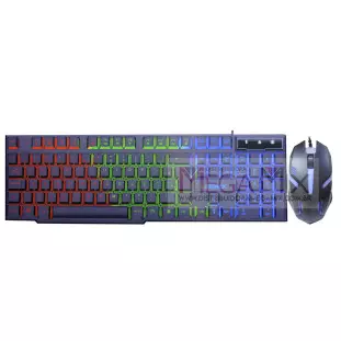 Kit Teclado e Mouse Gamer RGB USB LEY-2074 - Lehmox