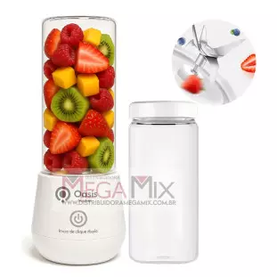 Mini Liquidificador Portátil Recarregável com Copo de Vidro OIH-2502 - Oásis