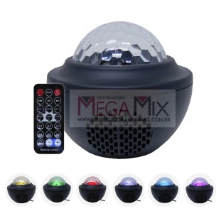 Mini Globo de Luz LED RGB Bluetooth KA-L82 - Kapbom