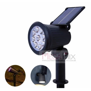 Luminária Espeto para Jardim com Placa Solar BOM-4602 - Bomvink