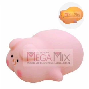 Luminária Silicone (Porquinho) YH-308