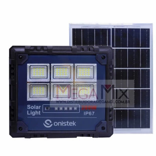 Kit Luminária Solar 200W 96 LEDS+ Placa Solar 14W ON-LU241 - Onistek