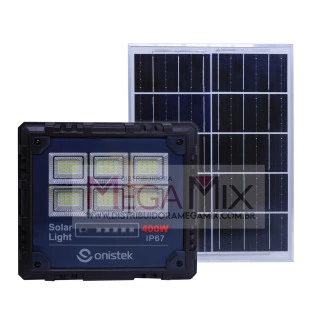 Kit Luminária Solar 400W 96 LEDS + Placa Solar - ON-LU242 - Onistek