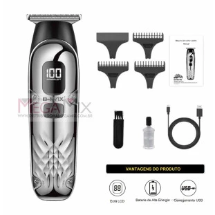 Máquina de Corte Recarregável com Visor Digital 3W BM-C054 - B-Max
