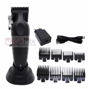 Máquina de Corte e Barbear Recarregável KM-2296 - Kemei