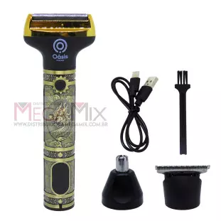 Máquina de Corte 3 em 1 Recarregável com Visor Digital OIH-5107 - Oásis