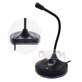 Microfone de Mesa RGB AL-M66 - Altomex