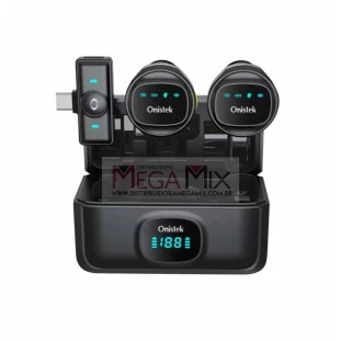 Kit com 2 Microfones de Lapela Tipo-C ON-MC828 - Onistek