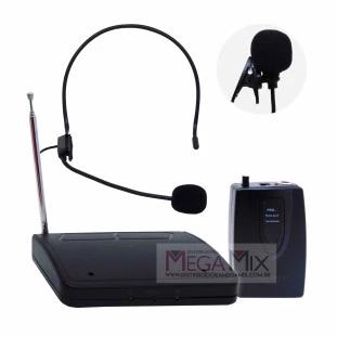 Microfone Profissional Sem Fio MT-2201 - Tomate