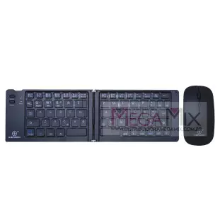 Kit Mini Teclado Dobrável e Mouse Recarregável  KA-668 C - Kapbom