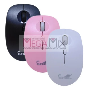 Mouse Sem Fio Recarregável Bluetooth 1600DPI EL-2107 - Eletromex 