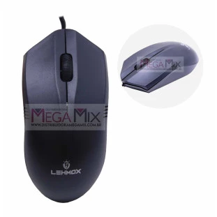 Mouse Óptico com fio USB LEY-1506 - Lehmox