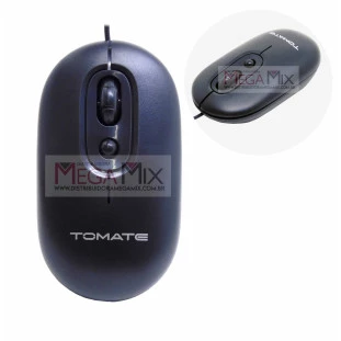 Mouse Óptico com Fio USB 2000DPI MMO-S03 - Tomate