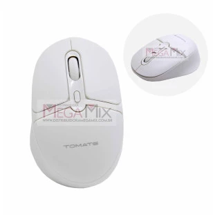 Mouse Sem Fio 1600DPI 2.4G MMO-W1 - Tomate