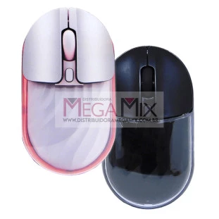 Mouse Sem Fio Recarregável Bluetooth 1600DPI MS-S22T - Exbom