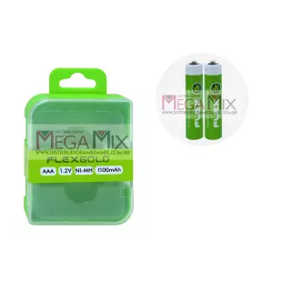 Pilha AAA Recarregável c/2 1100mAh FX-RAAA2 - Flex