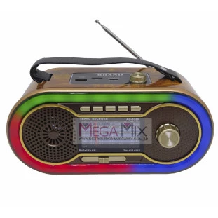 Rádio Portátil Recarregável Bluetooth FM/AM/SW/USB/TF AD-3338 - Altomex