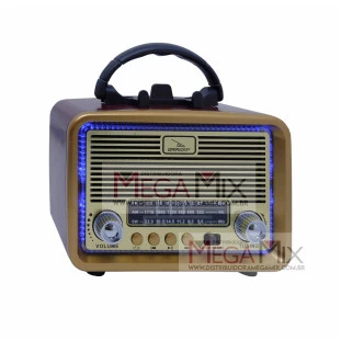 Rádio Portátil com Bluetooth AM/FM/SW D-F12BT - Grasep