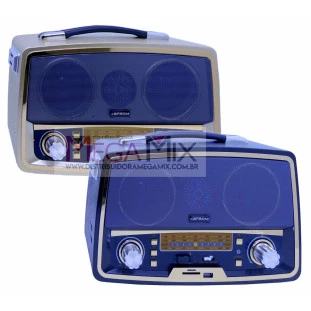  Rádio Portátil com Bluetooth FM/AM/SW/USB/AUX/TF KA-3307- Kapbom