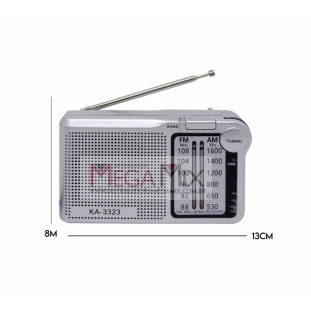 Mini Rádio Portátil FM/AM  KA-3323 - Kapbom