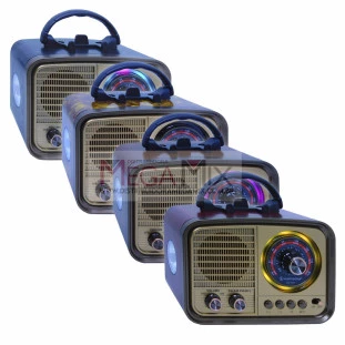 Rádio Portátil Recarregável Bluetooth AM/FM/SW/USB KA-5583 - Kapbom